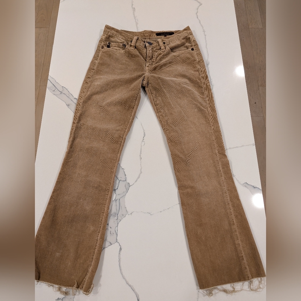 AG Adriano Goldschmied Tan Corduroy Pants